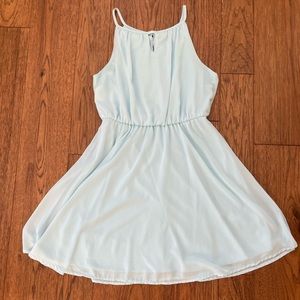 Baby Blue Keyhole Dress From Francesca’s